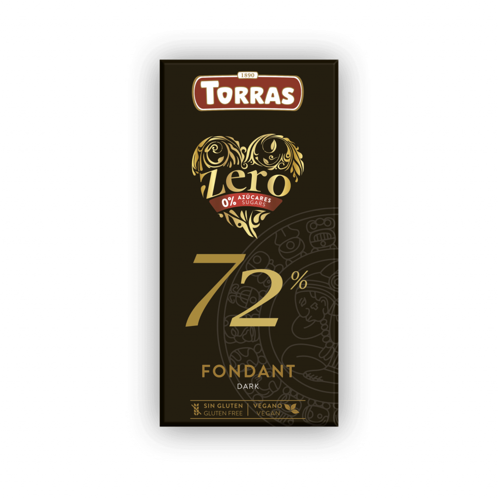 Dark Chocolate 72% ZERO Sugar 100g