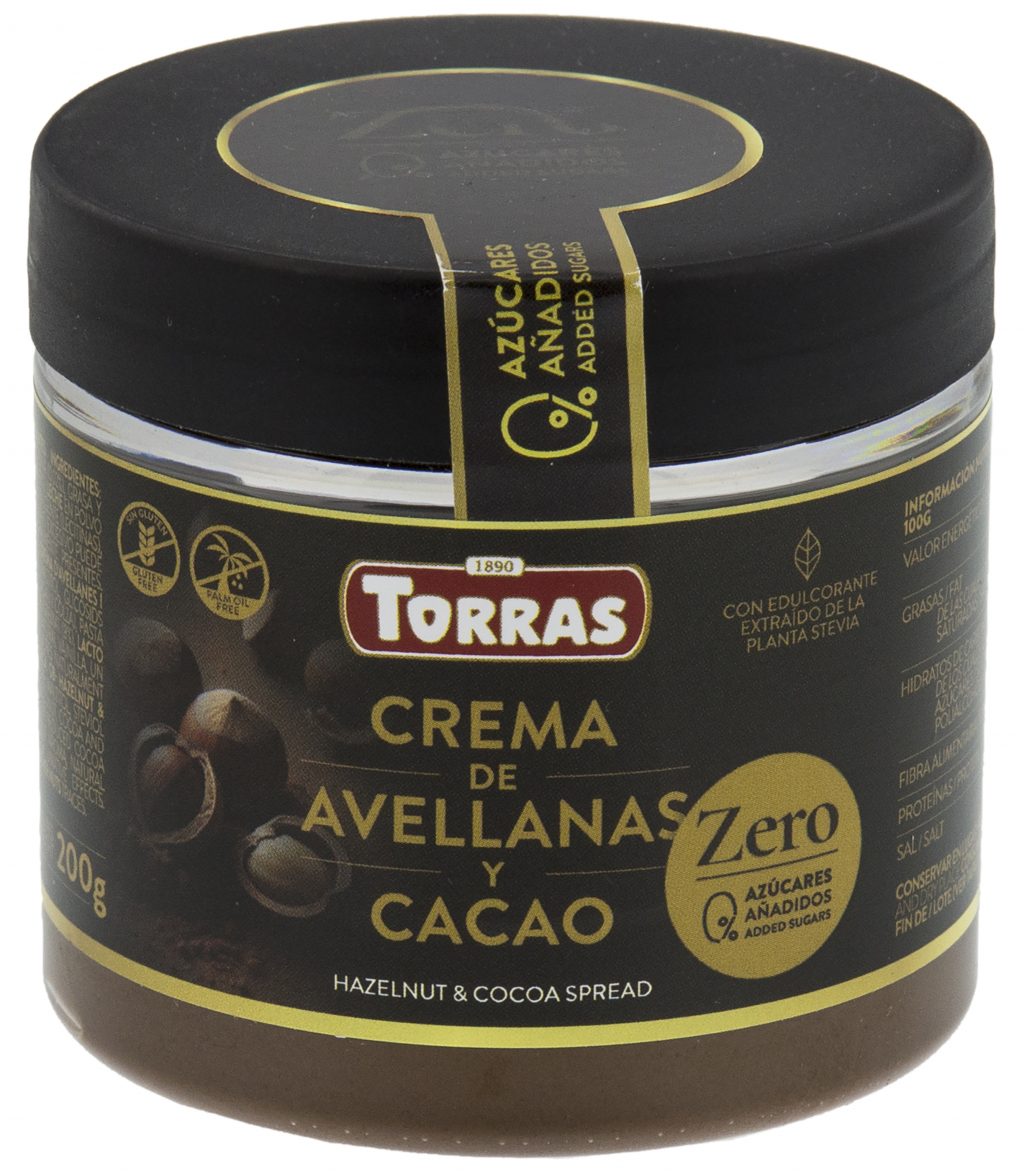 Crema de avellana y cacao Sin Azúcar y con Stevia 200g