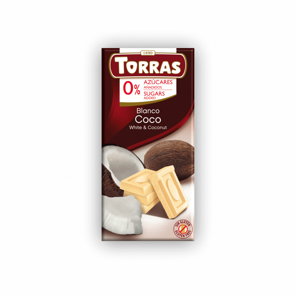 White Chocolate Sugar Free with Coconut 75g