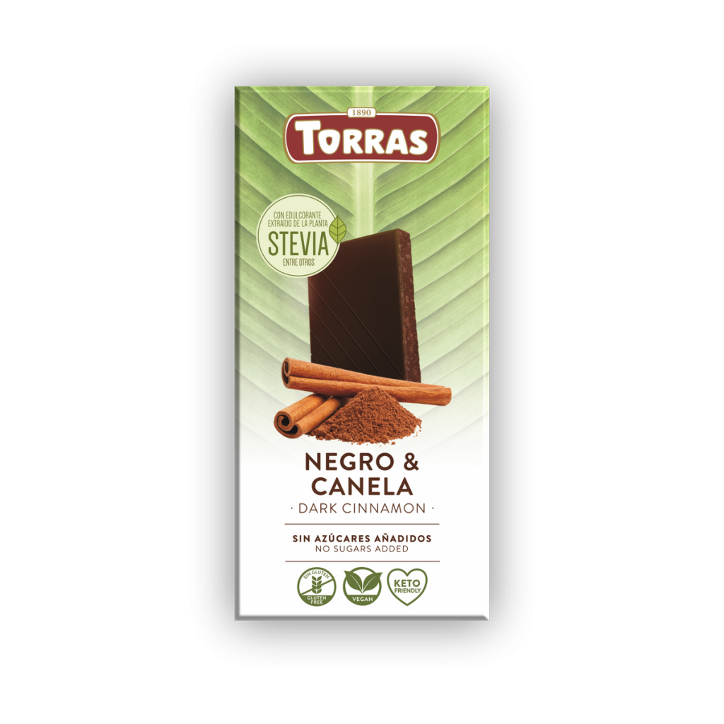 Chocolate Negro con Canela Stevia 125g