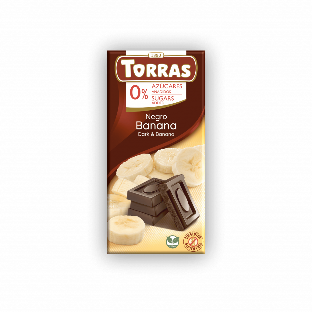 Dark Chocolate Sugar Free with Banana 75g