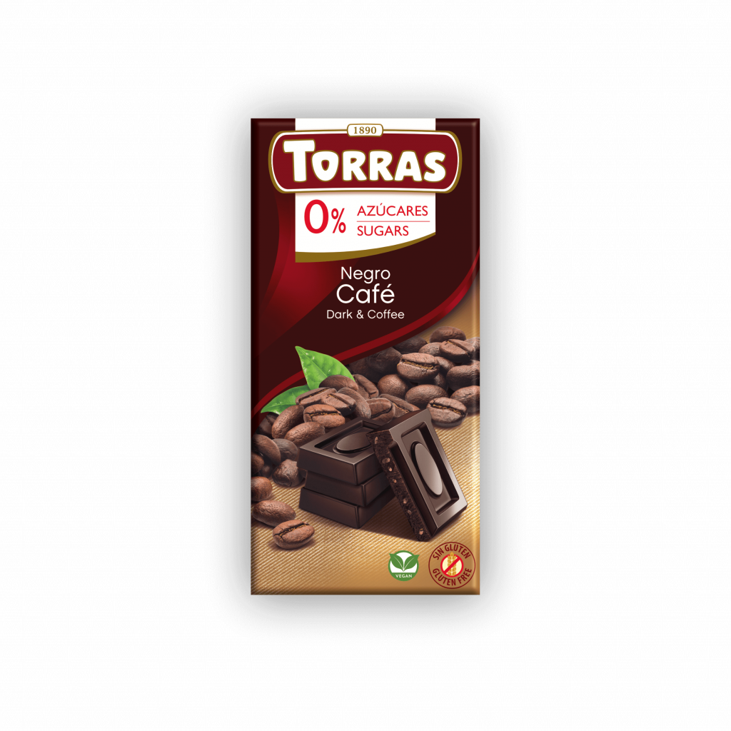 Xocolata Negra Sense Sucre amb Cafè 75g