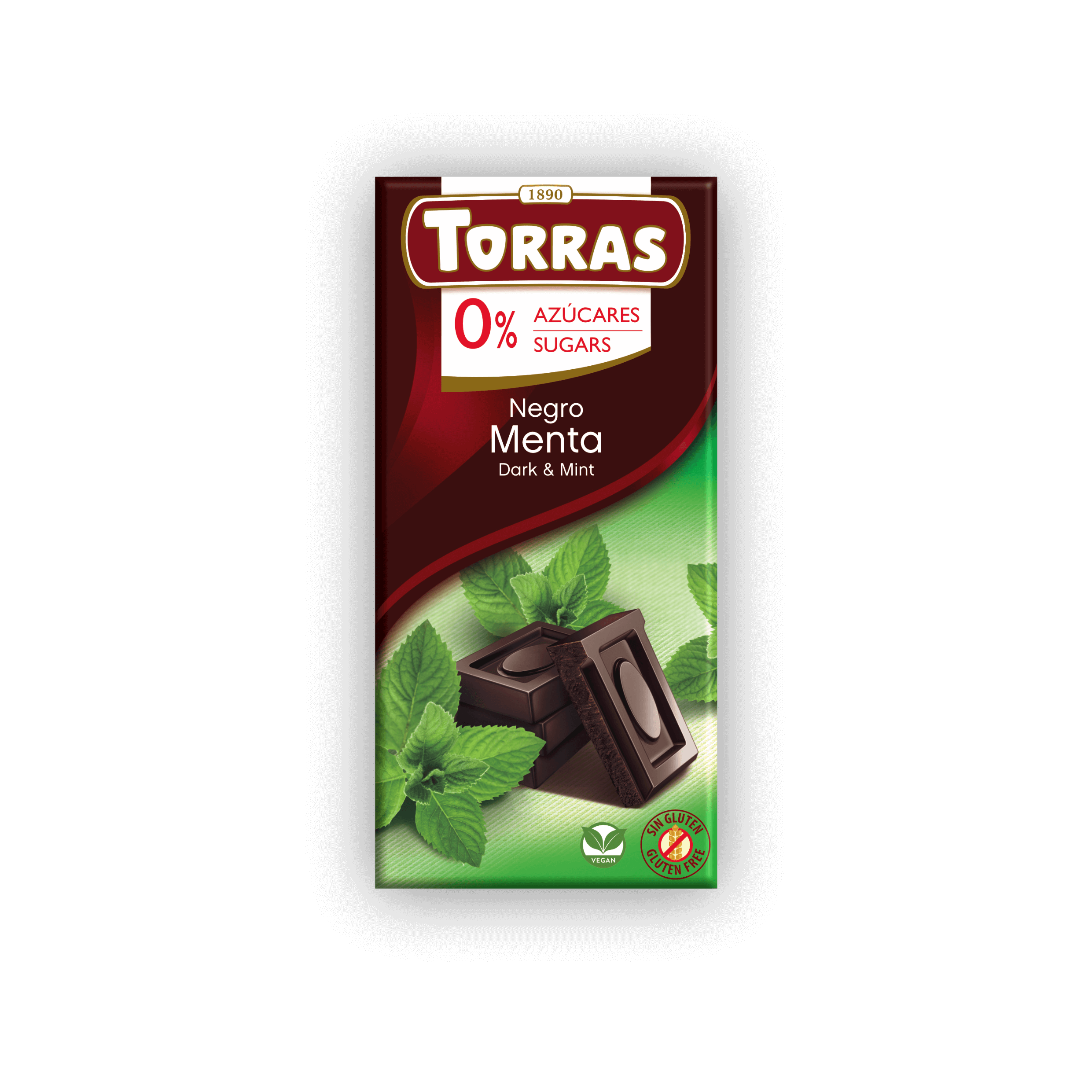 Chocolate Blanco Fresas sin azucar sin gluten 75 g Torras - AyF