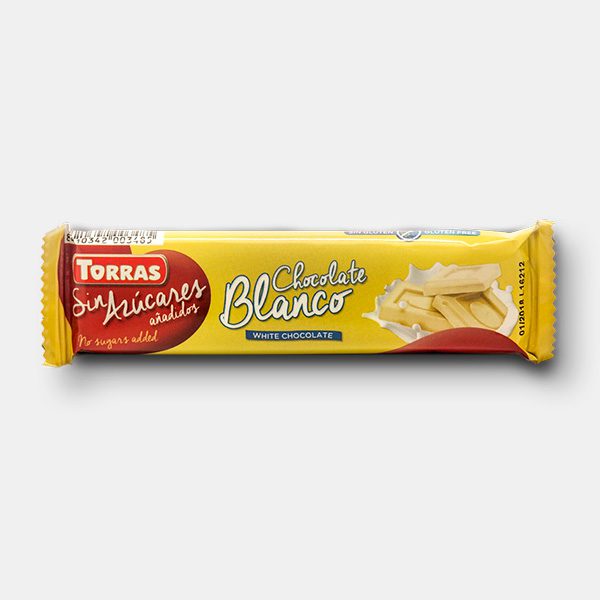 Chocolatina Blanca SIN Azúcar Chocolates Torras Chocolatina Blanca SIN Azúcar Chocolates Torras