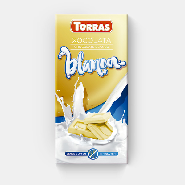 Torras Chocolate Blanco-Fresas Sin Azúcar 75g