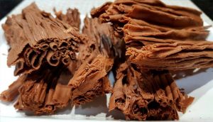 Receta de chocolate en rama (negro y blanco)