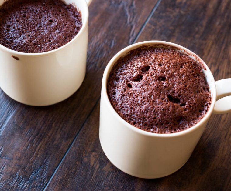Brownie de chocolate fit al microondas