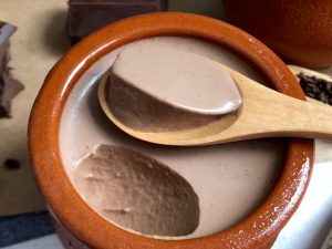 Receta de cuajada de chocolate negro (light)