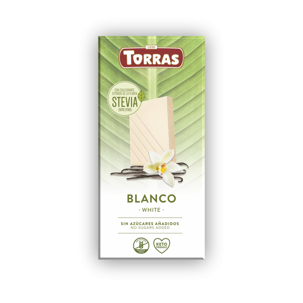 White chocolate Stevia 100g