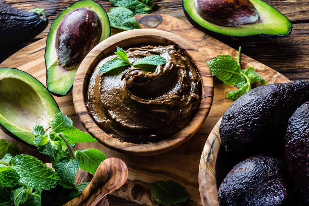 mousse de chocolate con aguacate