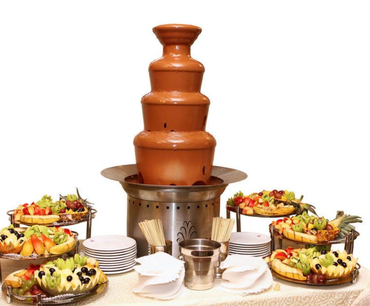que chocolate se usa para la fuente de chocolate