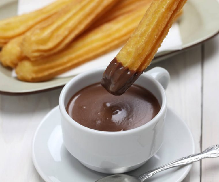 como hacer chocolate para churros