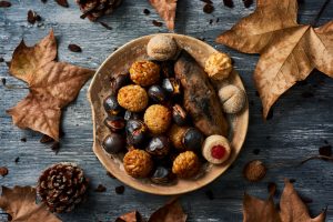 Receta de panellets de chocolate y coco