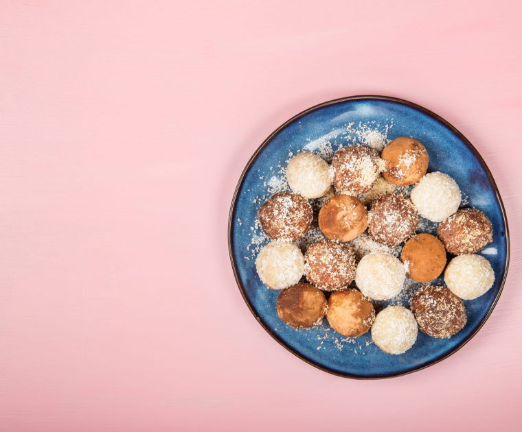 Trufas veganas de chocolate