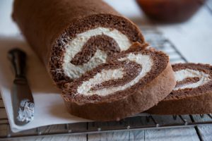Brazo de gitano con chocolate casero