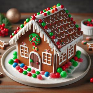 Casita de jengibre y chocolate, receta para navidad