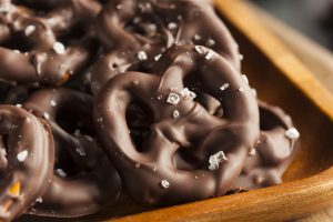 Pretzels dulces. Receta de pretzels de chocolate