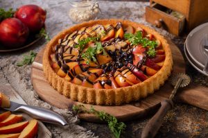 Receta de tarta de albaricoque y chocolate