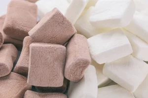 Marshmallow (o malvaviscos) de chocolate, una receta muy esponjosa