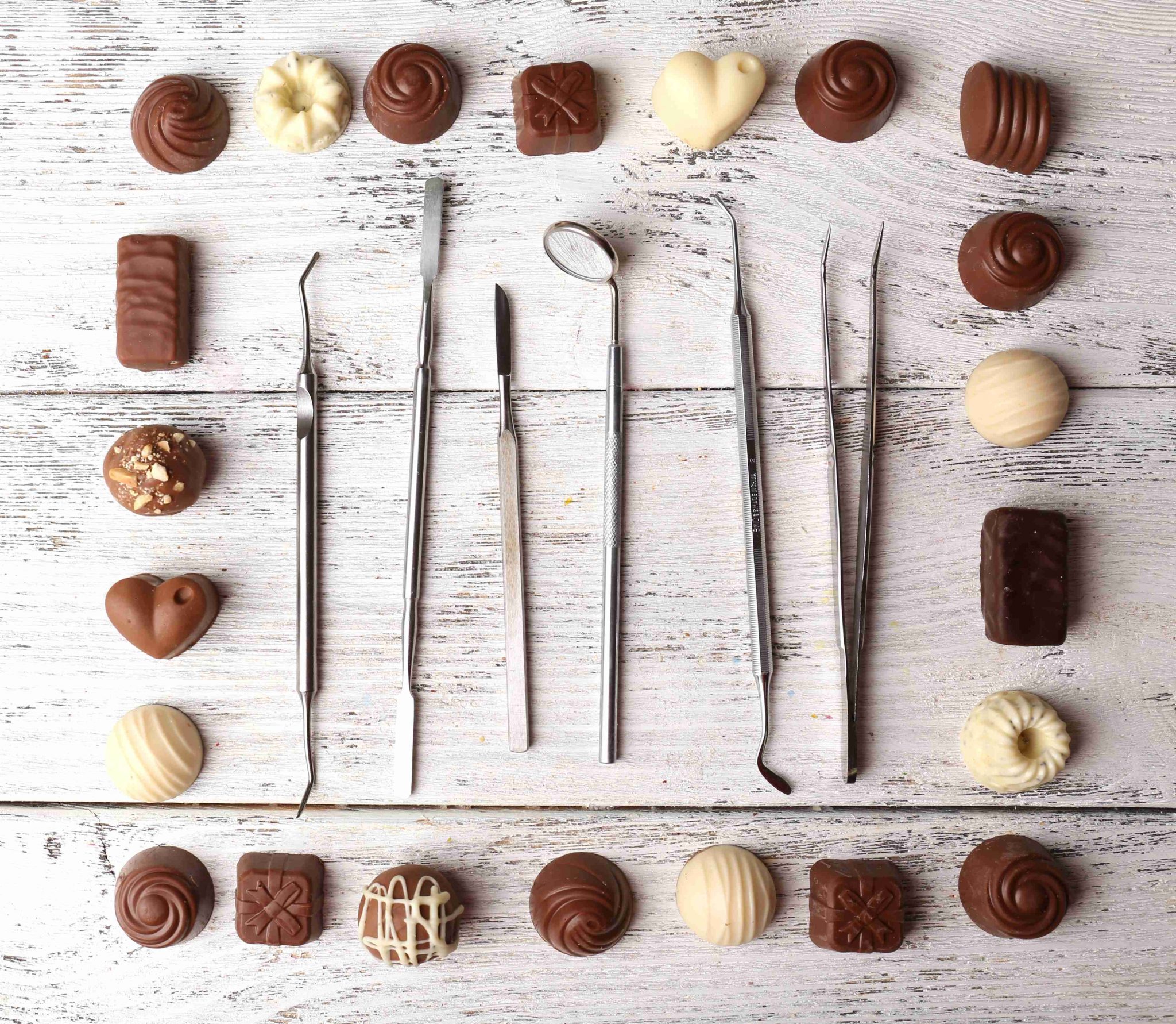 Herramientas de tratado de chocolate