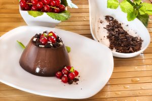 Receta flan de chocolate sin horno