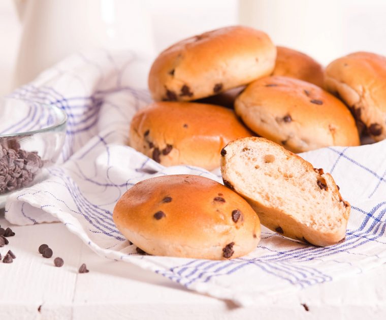 brioche con pepitas de chocolate