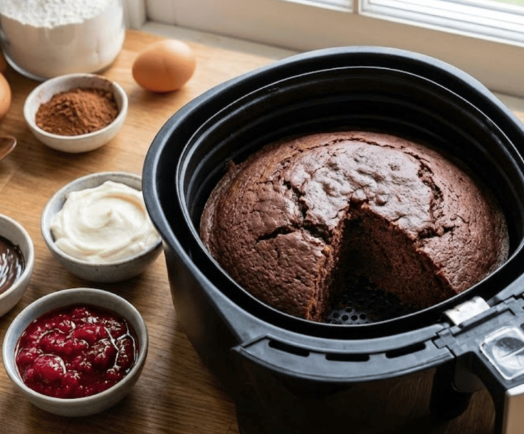 bizcocho-chocolate-airfryer