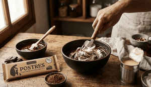 Receta de helado de chocolate negro
