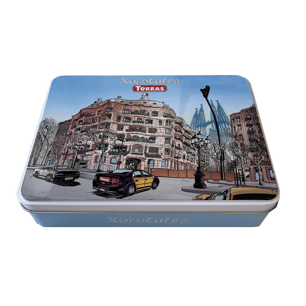 caja metálica chocolates Torras